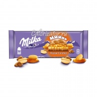 Шоколад Milka молочный с арахисом и карамелью