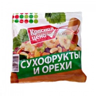 Смесь сухофрукты и орехи Красная цена