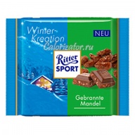 Шоколад Ritter Sport зимний Карамель-Миндаль