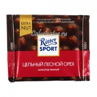 Шоколад Ritter Sport темный с цельным лесным орехом