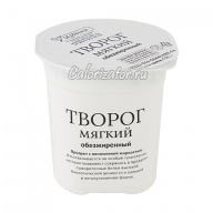 Творог Избёнка (ВкусВилл) 0% мягкий обезжиренный