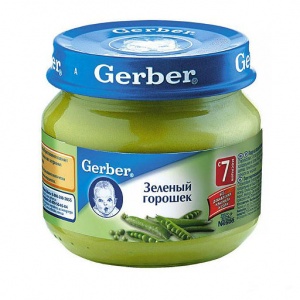 Пюре Gerber Зелёный горошек