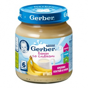 Пюре Gerber Банан со сливками