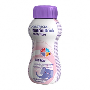 Смесь NutriniDrink Multi Fibre со вкусом клубники