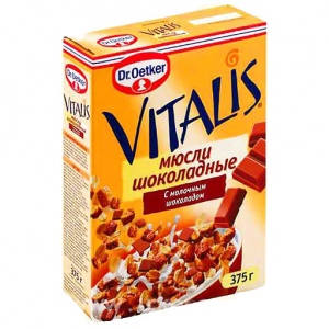 Мюсли Vitalis шоколадные